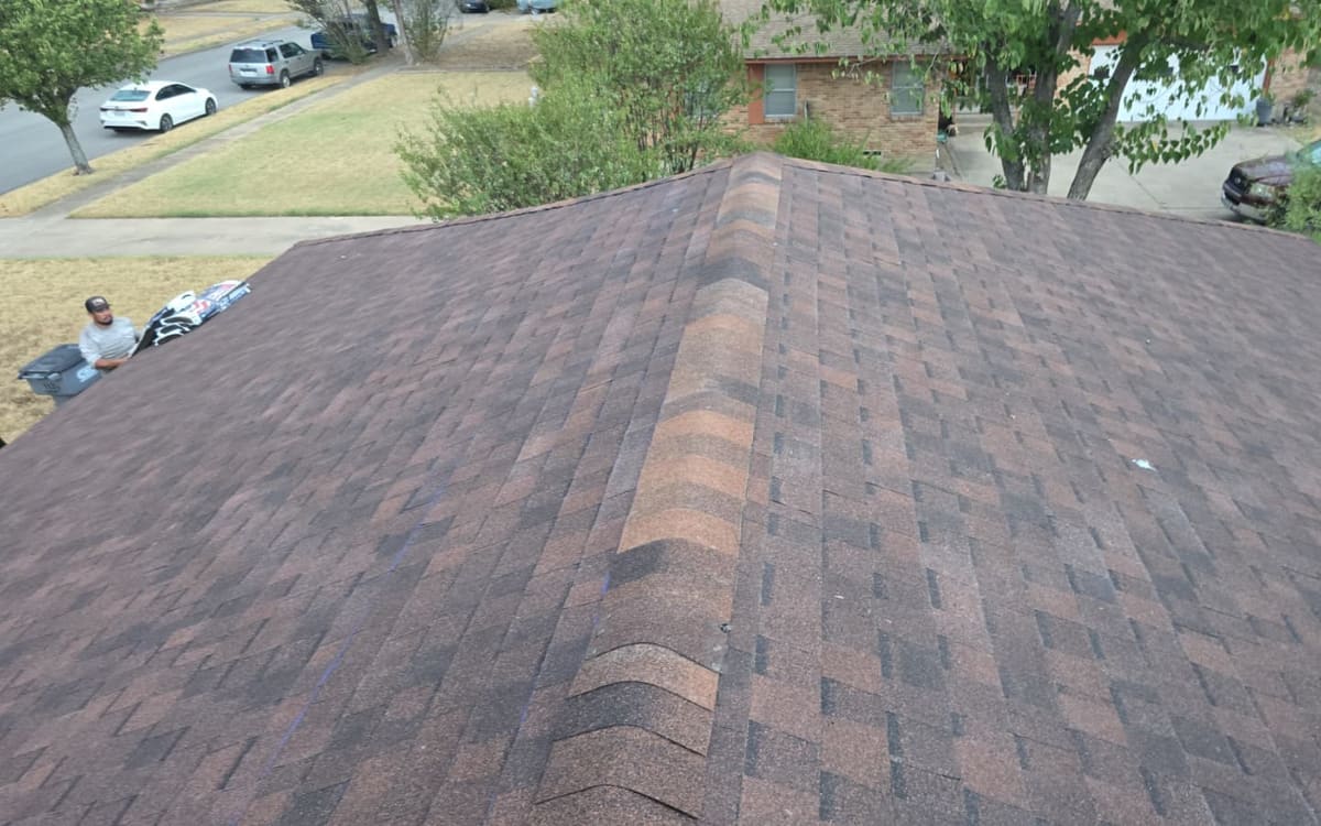 Burgundy Shingle Replacement